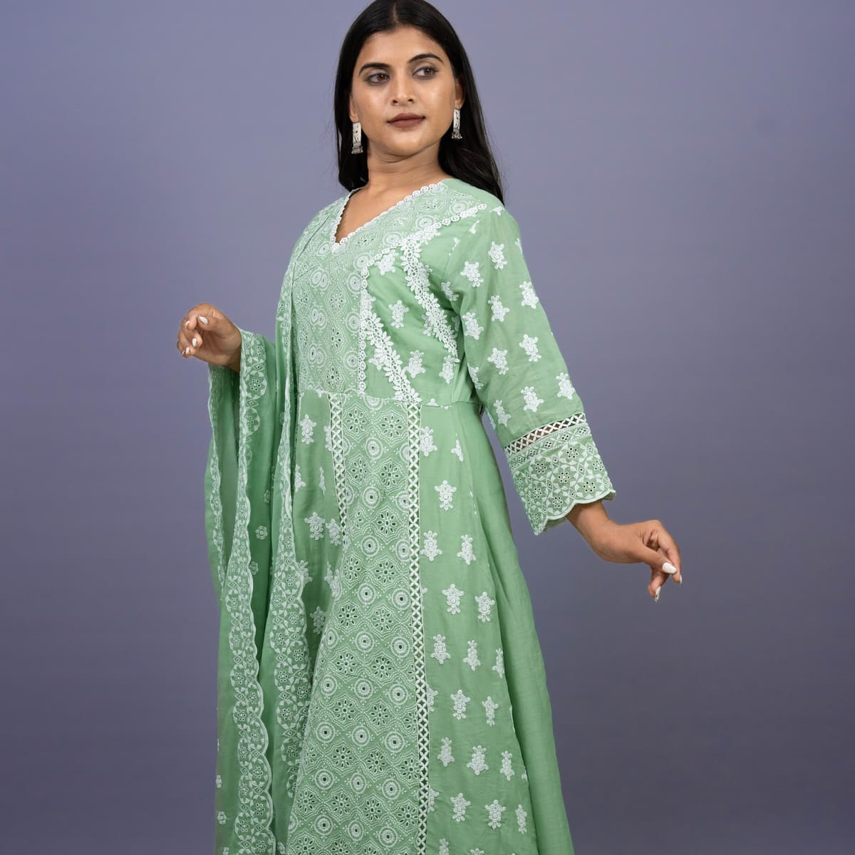 Anarkali Suit with Duppatta